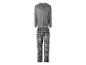ESMARA MEN Herren Nicki-Pyjama in Grau mit karierter Hose.