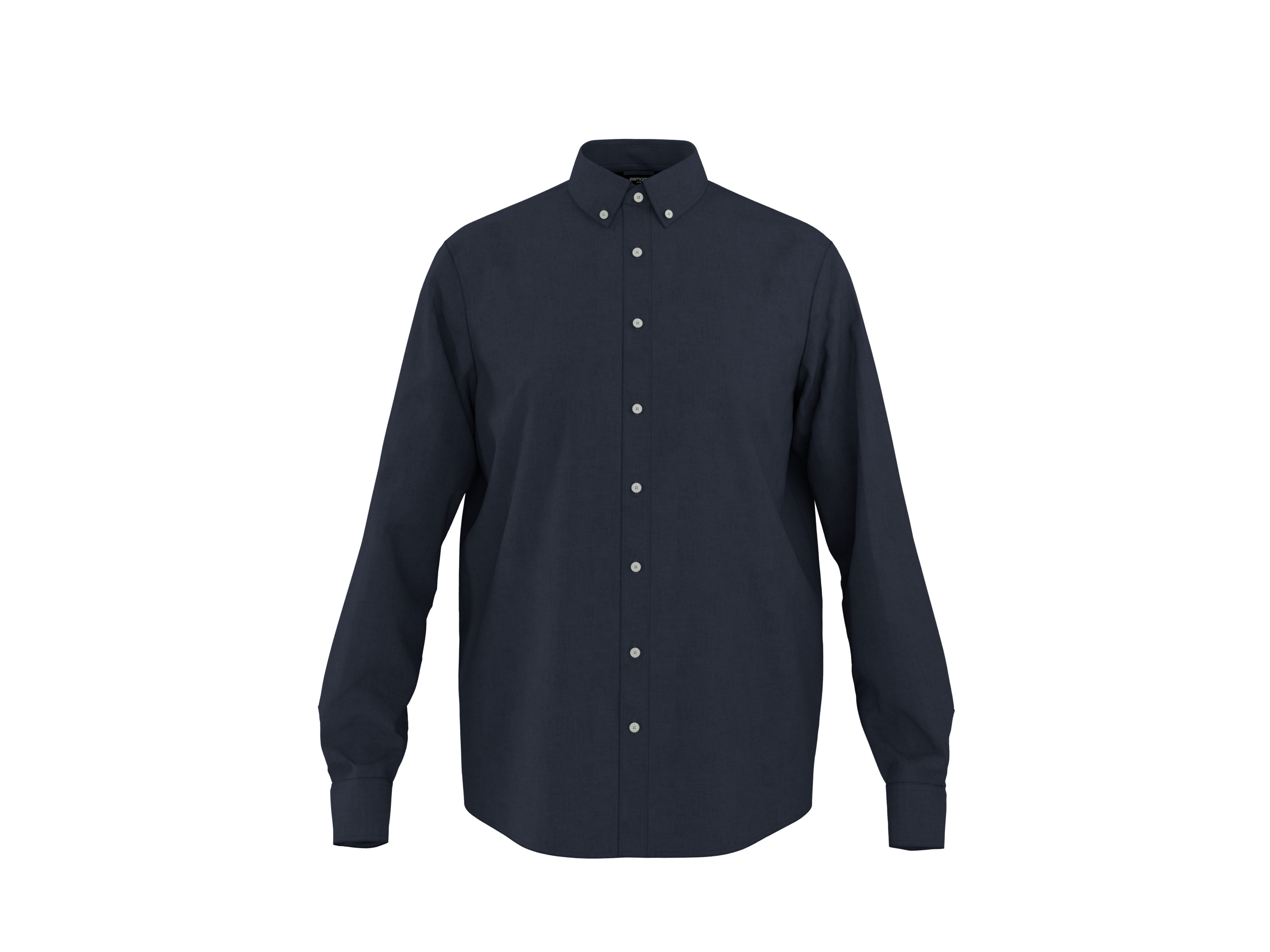 ESMARA MEN Herren Freizeithemd mit Leinen (Navy, M(39/40))