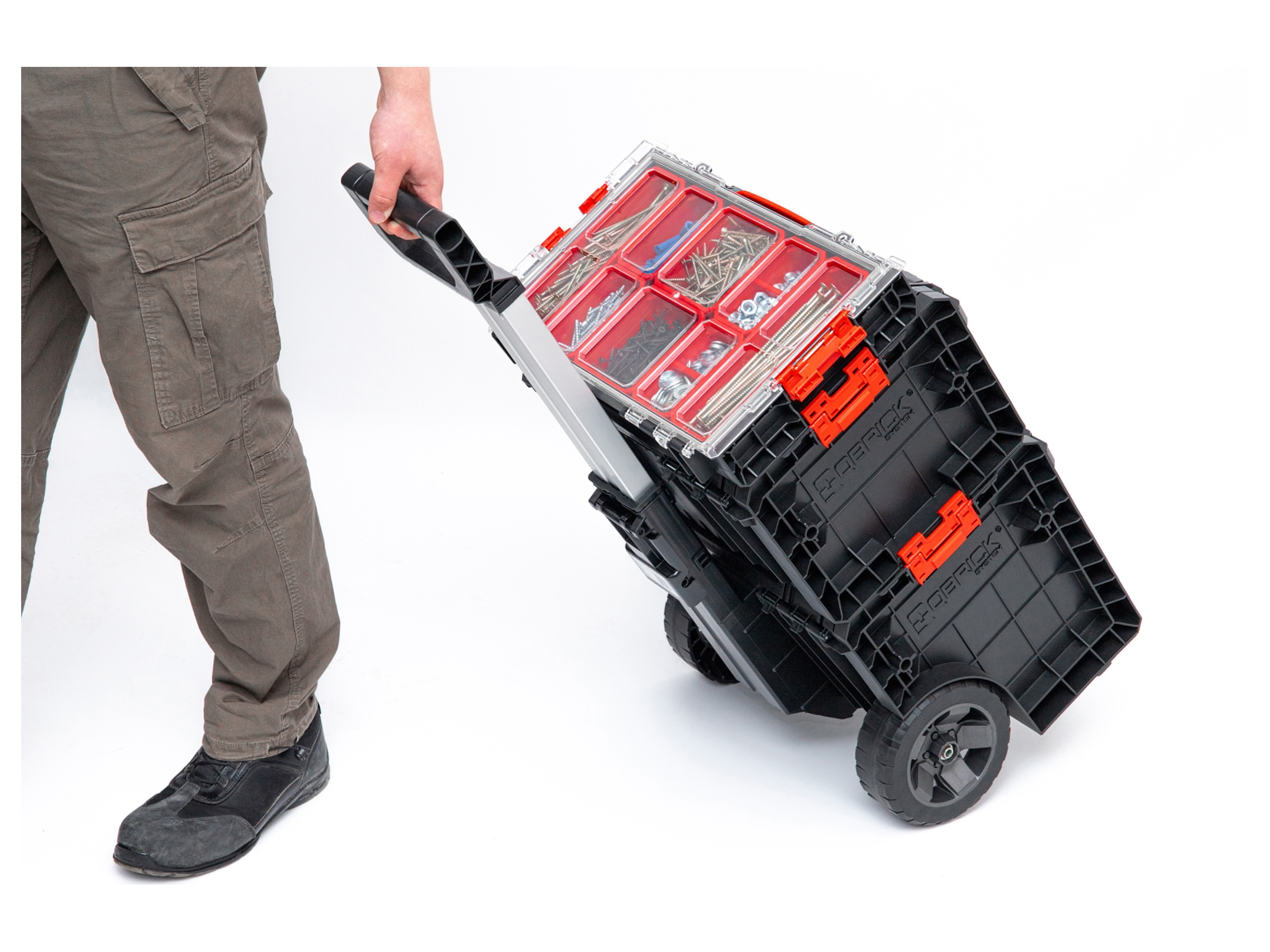 Thumbnail - Qbrick System Werkzeugwagen-Set »PRO Cart + PRO Toolbox + PRO Organizer 100«""