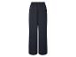 Dunkelblaue, weite Hose mit elastischem Bund.