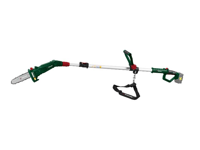 Parkside Teleskopstiel-Heckenschere und -Motorsäge.