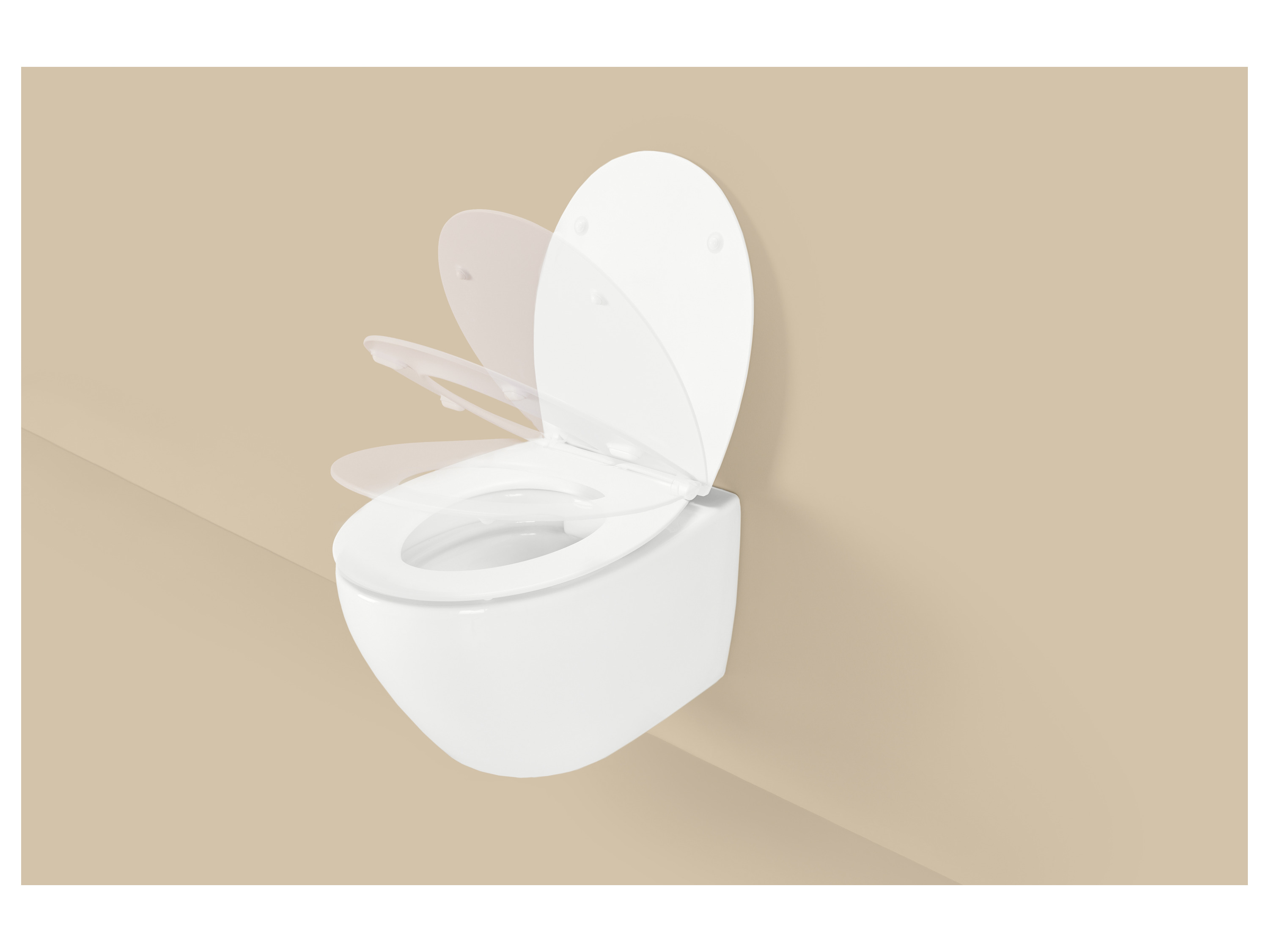 LIVARNO® Premium Duroplast-WC-Sitz (Weiß) – Bild 3 von 4