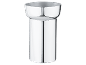 Silberner Metall-Zahnbürstenhalter oder Badezimmeraccessoire
