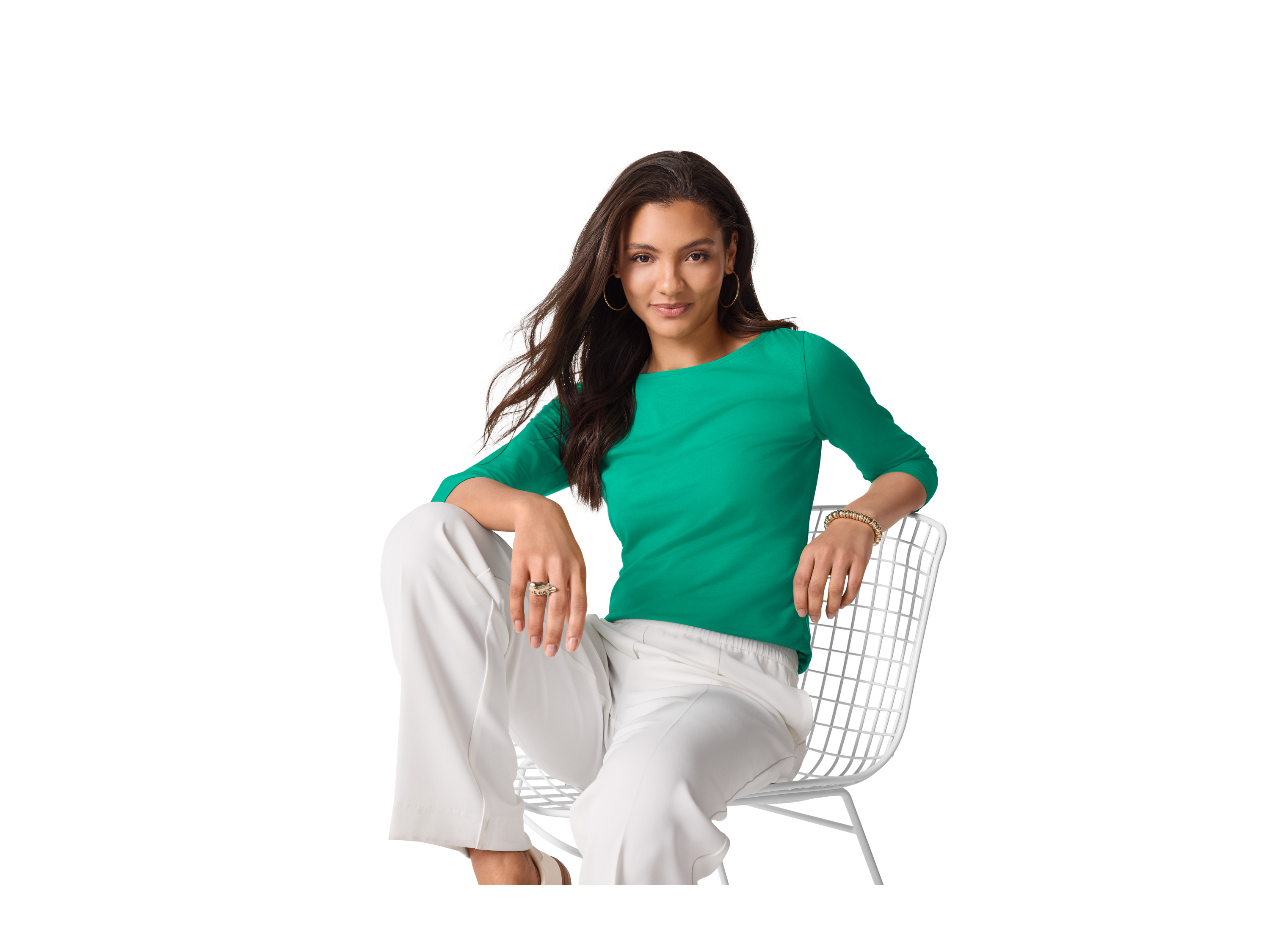 Thumbnail - esmara® Damen Langarmshirt (Grün, XS(32/34))