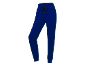 Blaue Jogginghose mit Kordelzug und gerippten Bündchen.