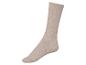 Beige Wollsocke für Damen.
