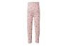 Rosa Kinderleggings mit Herzmuster