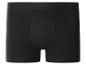 Schwarze Herren-Boxershorts mit elastischem Bund.