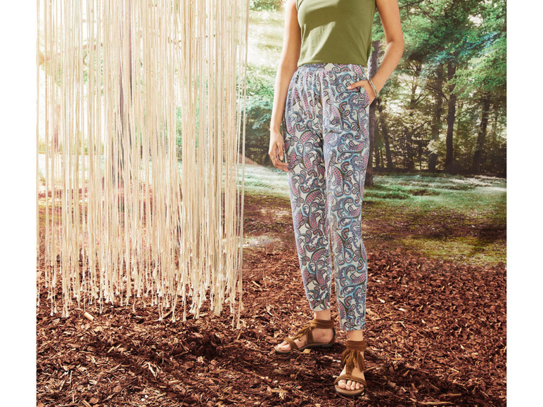Gehe zu Vollbildansicht: esmara Damen Sommerhose mit Bündchen am Beinabschluss - Bild 9