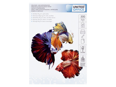 UNITED OFFICE® Kopier- und Druckerpapier, DIN A4, 500 Blatt