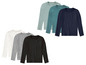 Sechs Langarmshirts in verschiedenen Farben