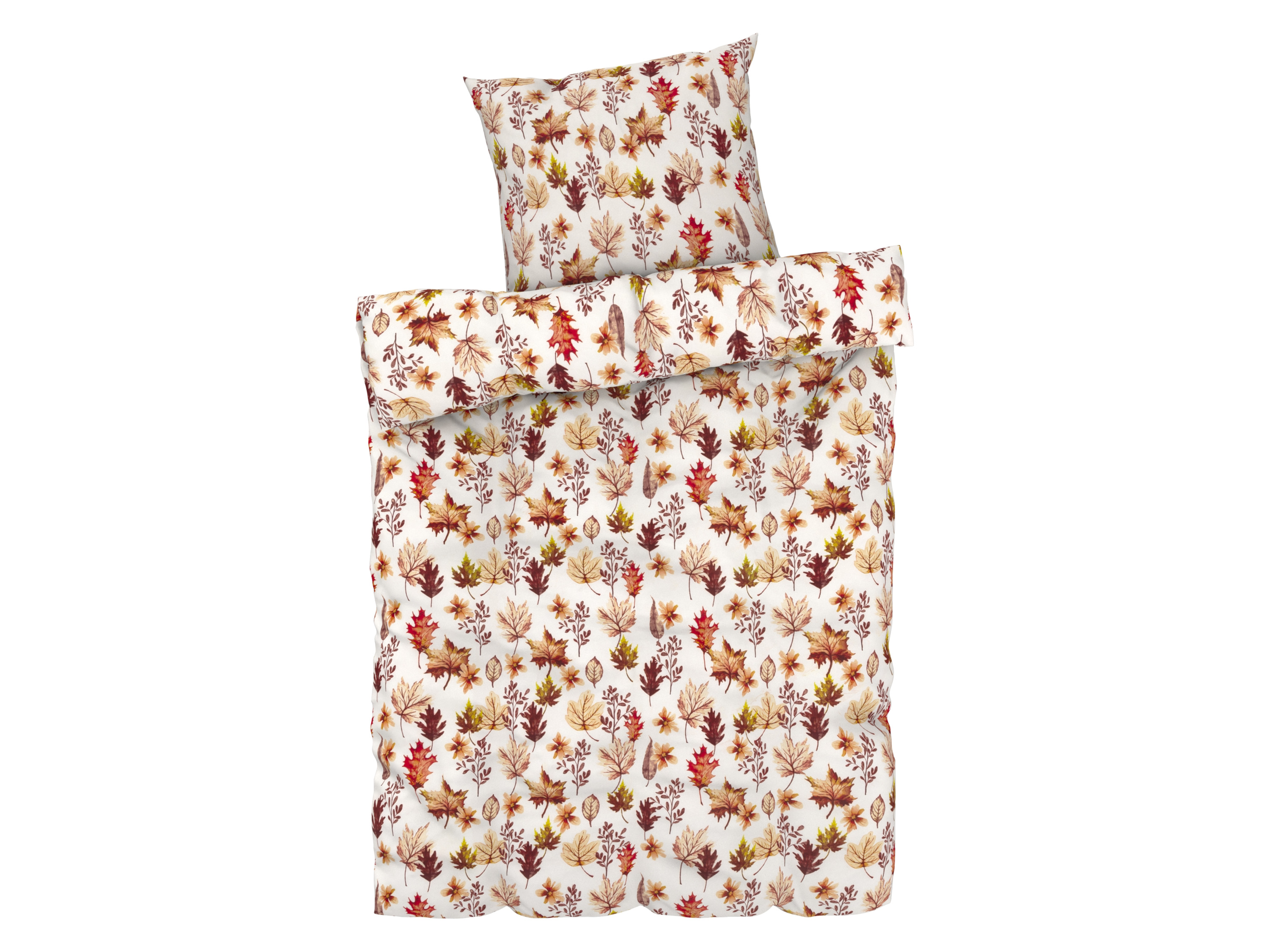 LIVARNO home Bettwäsche Mikrofaser Satin 155 x 220 cm (Achtung LV: OSDE ) (Blätter/weiß)““ | Fuchs, Karos, Pilze Wendebettwäsche: Fuchs/kariert Flächengewicht: – Fadendichte: 146 Pflegehinweis: waschen bei max. 60 °C nicht bleichen schonende Trocknung im Wäschetrockner bei max. 60 °C bügeln bis 110 °C Stufe 1. Kein Bügeln mit Dampf nicht trockenreinigen Lieferumfang: 1x Kopfkissenbezug
