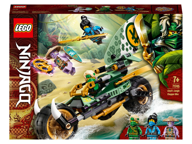 Lego Ninjago Set mit Lloyds Jungle Chopper Bike