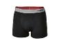 Schwarze Parkside Boxershorts mit grauem Bund und roter Innenseite