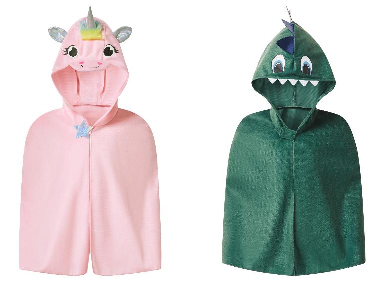 Rosa Einhorn- und grüner Dinosaurier-Umhang für Kinder