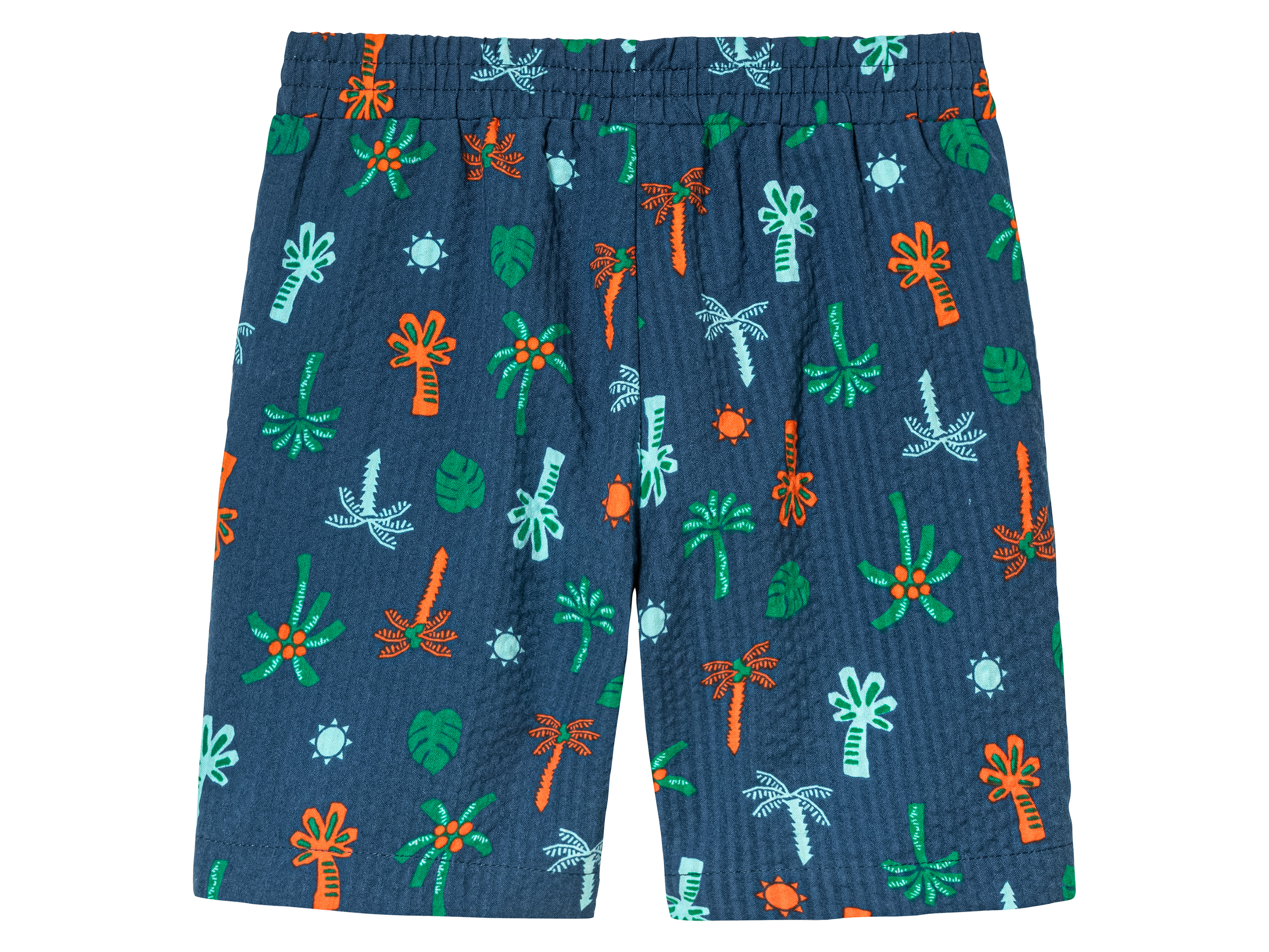 Thumbnail - lupilu® Kleinkinder Shorts (Palmen/blau, 98/104)