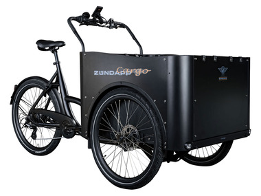Zündapp - E-Bike Lastenrad, 26/24 Zoll (schwarz)
