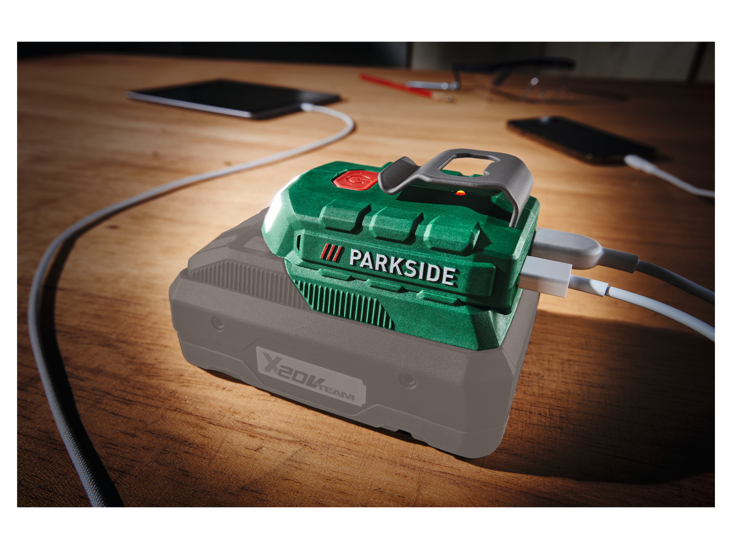 PARKSIDE® 20 V B2«, 20-Li »PAA mit LED-Le… Akku-Adapter