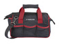 Eine schwarze Werkzeugtasche mit roten Akzenten und dem Parkside-Logo.
