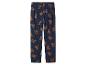 Blaue Pyjamahose mit Rentier-Print