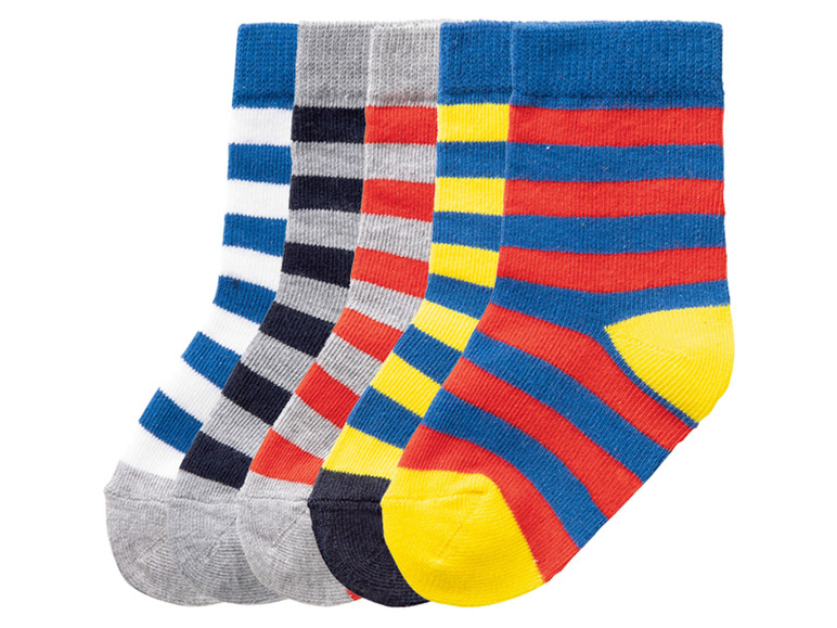 Gehe zu Vollbildansicht: LUPILU® Kleinkinder Jungen Socken, 5 Paar, mit Bio-Baumwolle - Bild 8