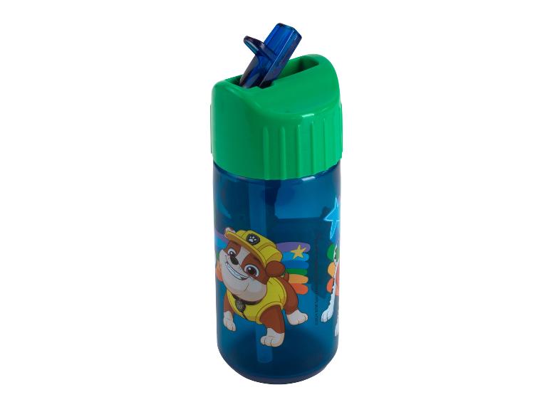 Kinder-Trinkflasche mit Strohhalm, Paw Patrol Motiv.