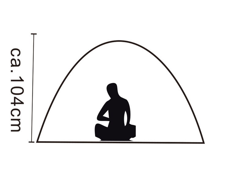 Gehe zu Vollbildansicht: Rocktrail Campingzelt, Pop-Up-Zelt für 3 Personen, verdunkelt - Bild 12