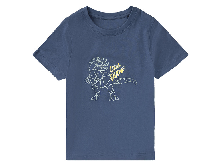 Gehe zu Vollbildansicht: lupilu® Kleinkinder Jungen T-Shirts, 3 Stück, mit Rundhalsausschnitt - Bild 5
