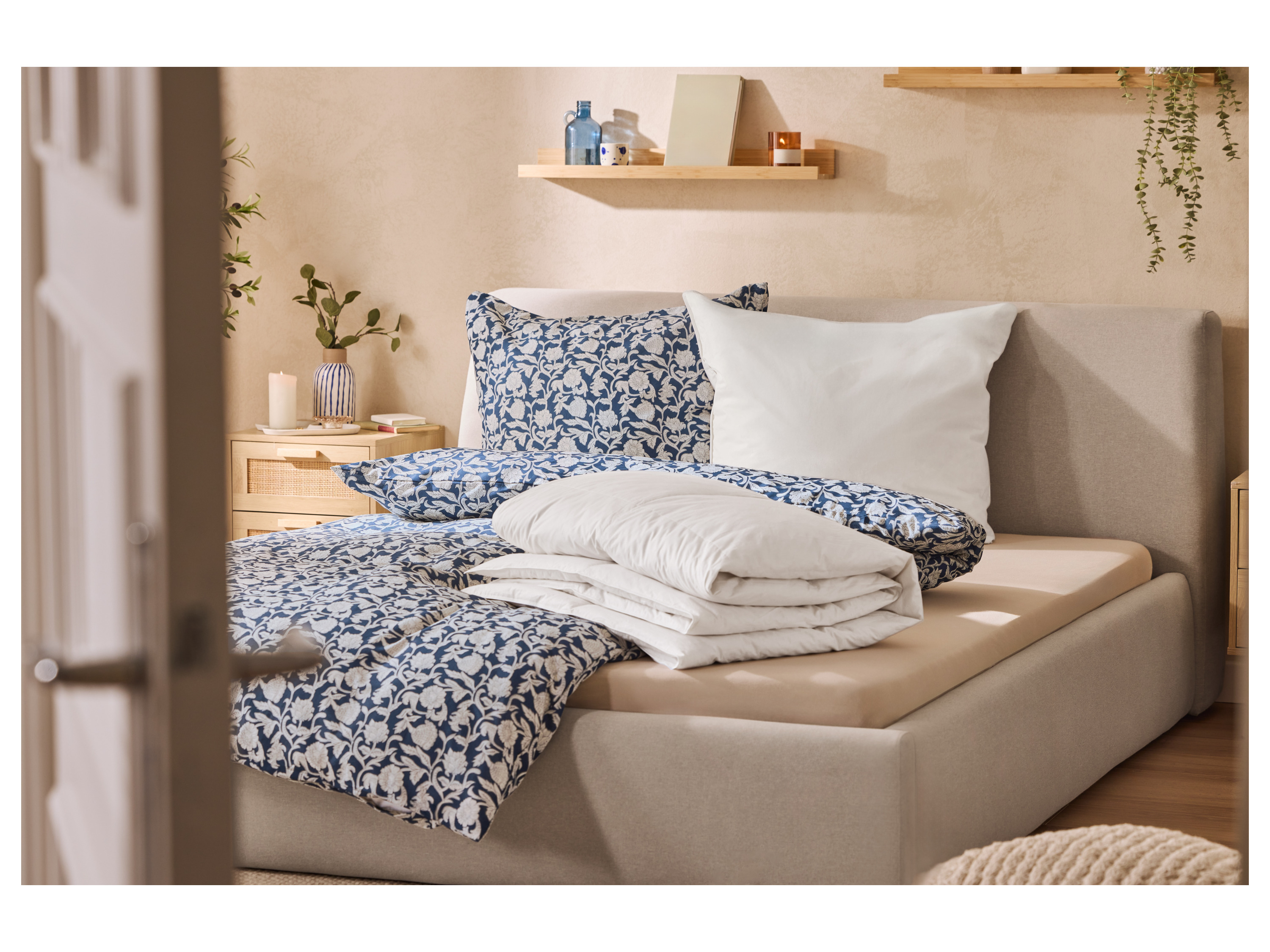 Thumbnail - LIVARNO® Renforcé-Bettwäsche, 135 x 200 cm (Blau)