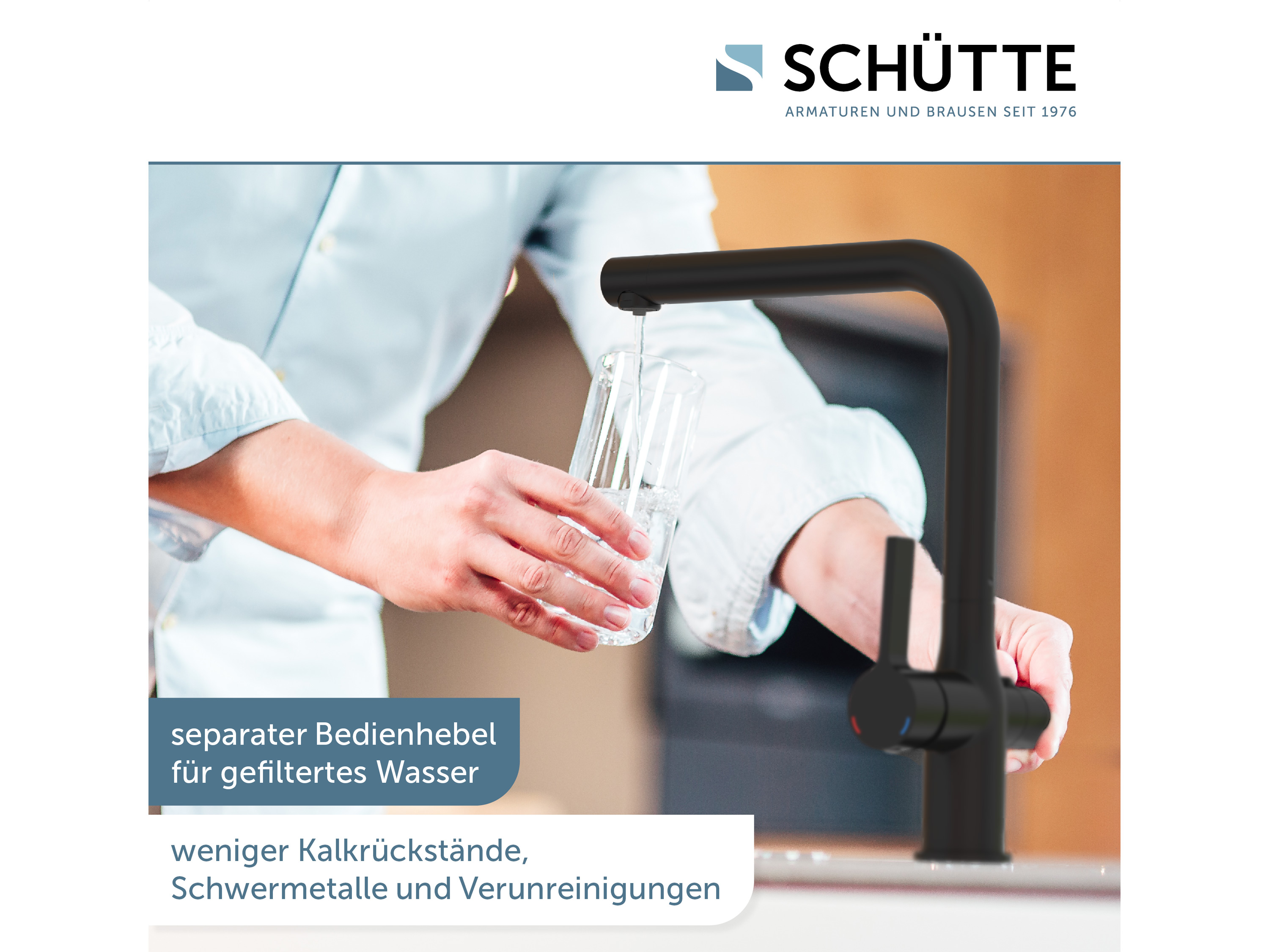Schütte Spültischarmatur AQUASTAR PRO mit Filtersystem für Trinkwasser, praktische Cold-Start-Funktion – Bild 4 von 4