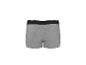 Graue Baumwoll-Boxershorts für Herren mit schwarzem Gummibund