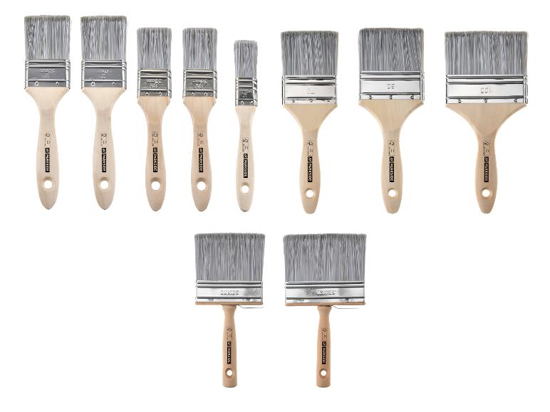 Parkside Pinselset in verschiedenen Größen zum Malen.