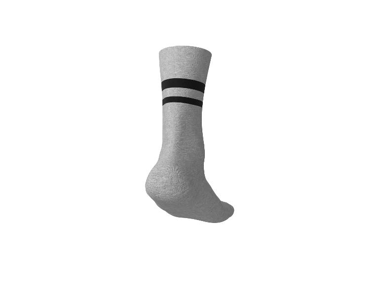 Graue Sportsocke mit schwarzen Streifen