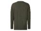 Rückseite eines dunkelgrünen Herren-Langarm-T-Shirts