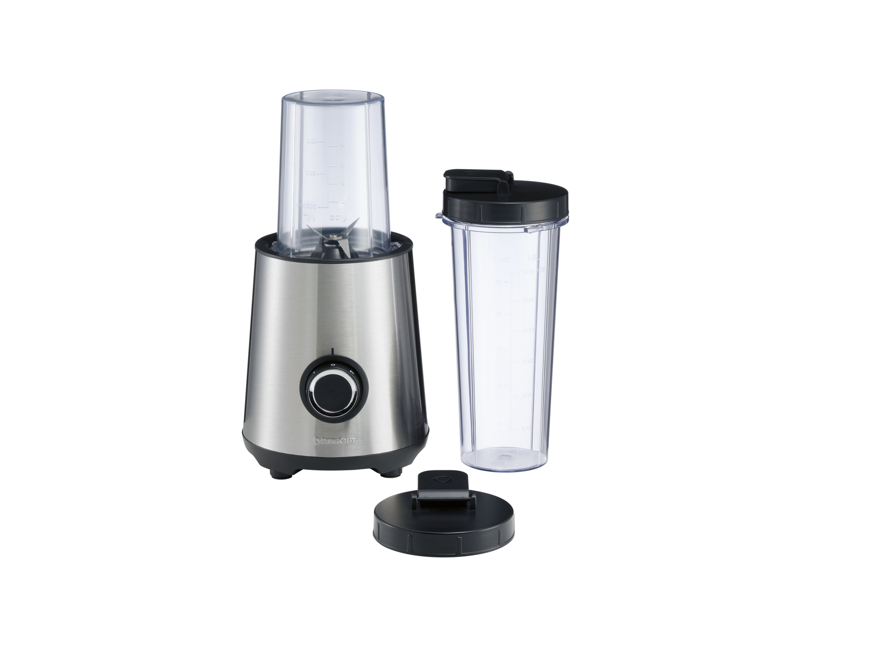 SILVERCREST® Smoothie-Maker »EDS SSME 300 B1« (Schwarz/Edelstahl)