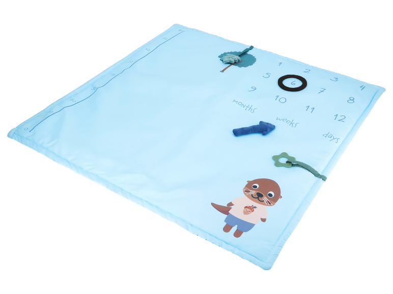 Baby-Meilensteindecke, mit Spielfunktionen