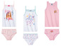 Drei Mädchen-Unterwäsche-Sets mit Barbie, Peppa Pig und Paw Patrol.
