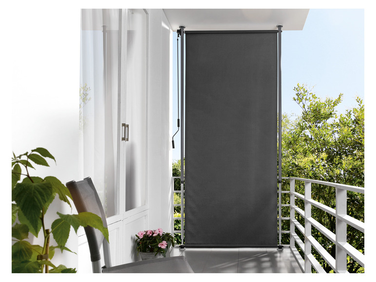 Gehe zu Vollbildansicht: LIVARNO home Klemm-Sichtschutz, 120 x 206-300 cm, anthrazit - Bild 4