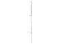 Dreiteiliger chrom-farbener Dusch-Organizer.
