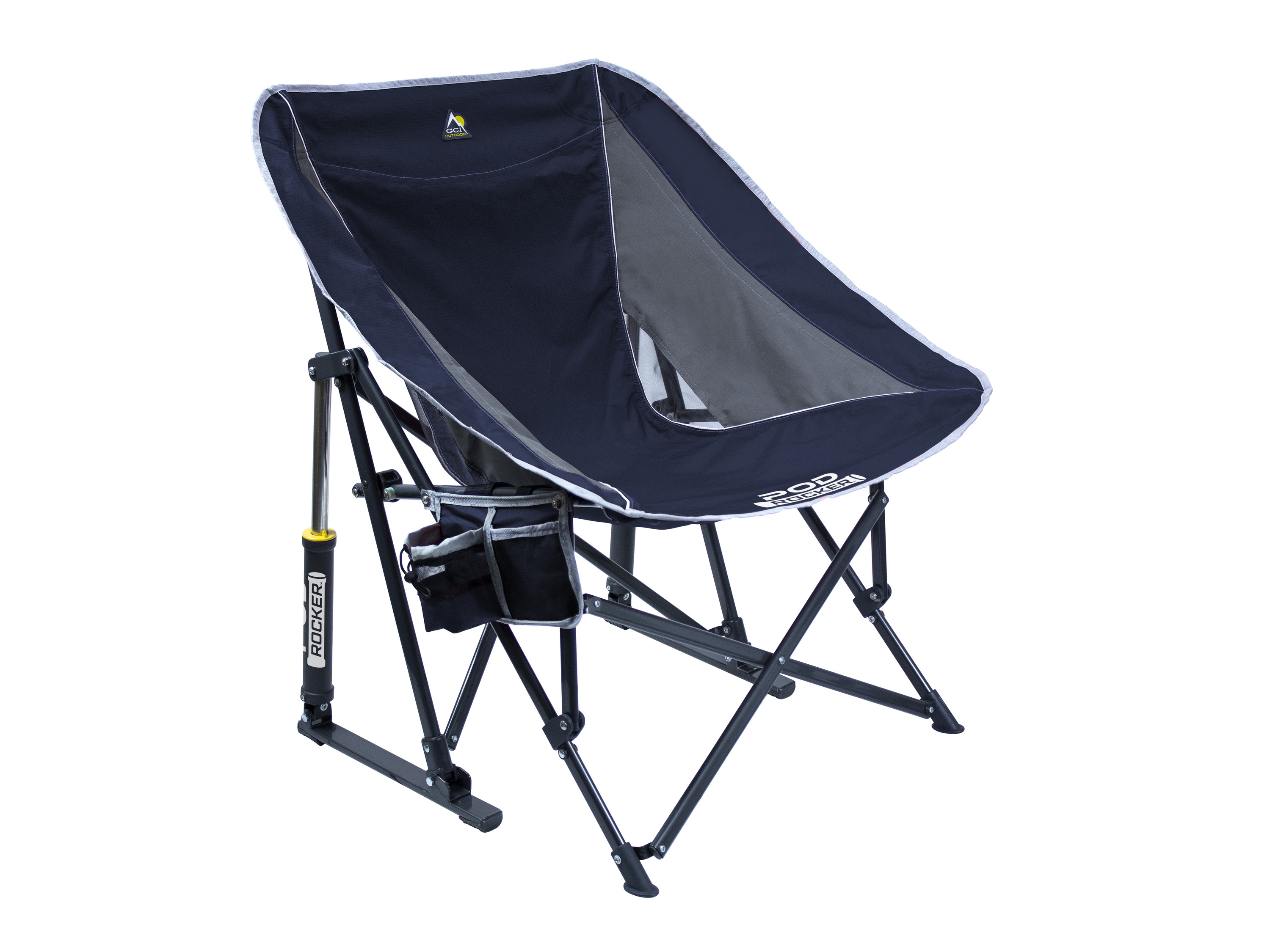 GCI Campingstuhl mit Schaukelfunktion (Blue)““ | max. Belastbarkeit: 113 kg Material: Stahl / Polyester / Nylon Maße: 71,5 x 76 x 88 cm Sitzhöhe: 50 / 44 cm Gewicht: 5,3 kg““