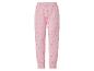 Rosa Kinder-Pyjamahose mit Blumenmuster