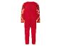 Roter Overall mit gelben Blitzen, Flash-Kostüm.