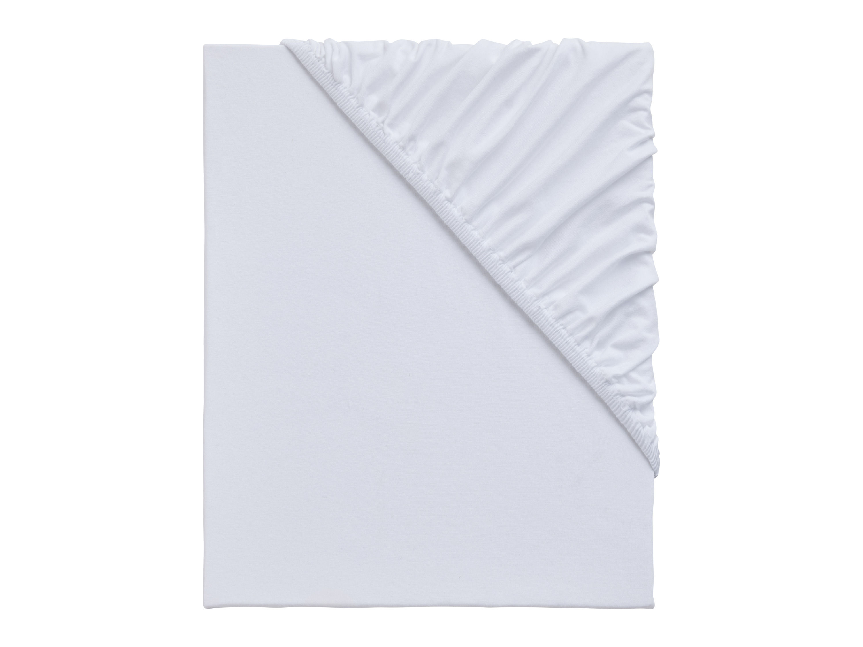 Emma Spannbettlaken Baumwolle, 90-100 x 200 cm (Weiß)““ | 04050069111670
