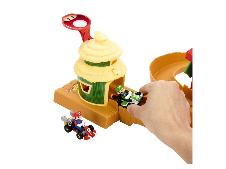 Kart Fahrzeug Trackset »Mario 1 Hot Wheels inkl. Rundkurs«,