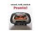 Pizzaofen mit 430°C und 32x32 cm Steinplatte, der Pizza in 2 Minuten backt.