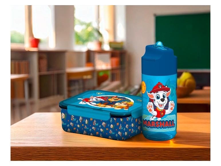 Paw Patrol Brotdose und Trinkflasche für Kinder.