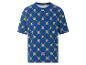 Blaues T-Shirt mit Lidl-Muster.