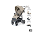 BABYGO Kinderwagen Evolution 3in1 in Beige mit verschiedenen Aufsätzen [KI-generiertes Bild]