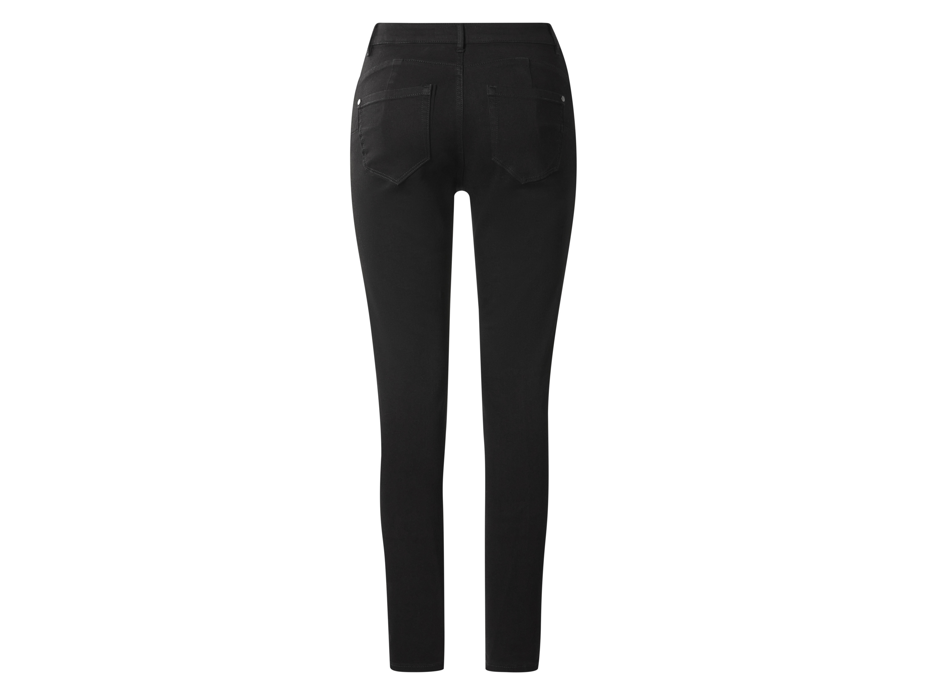 ESMARA® Damen Premium Po-Push-up-Jeans, Skinny Fit, normale Leibhöhe (Schwarz, 46) – Bild 2 von 3