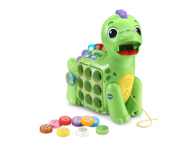 vtech - Lernspielzeug »Zähl-mit-mir-Dino«, mit 9 Lebensmitteltalern